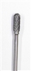 Left Hand Cut Carbide Burr Shape C