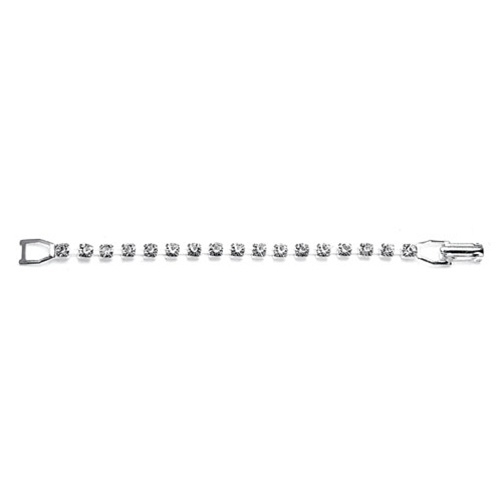 Rhinestone Necklace Extender - Silver - 4"<br>148M-4-S