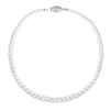 1-Strand 4mm Pearl Wedding Necklace in White or Ivory with Silver or Gold - Asst Lengths<br>228N