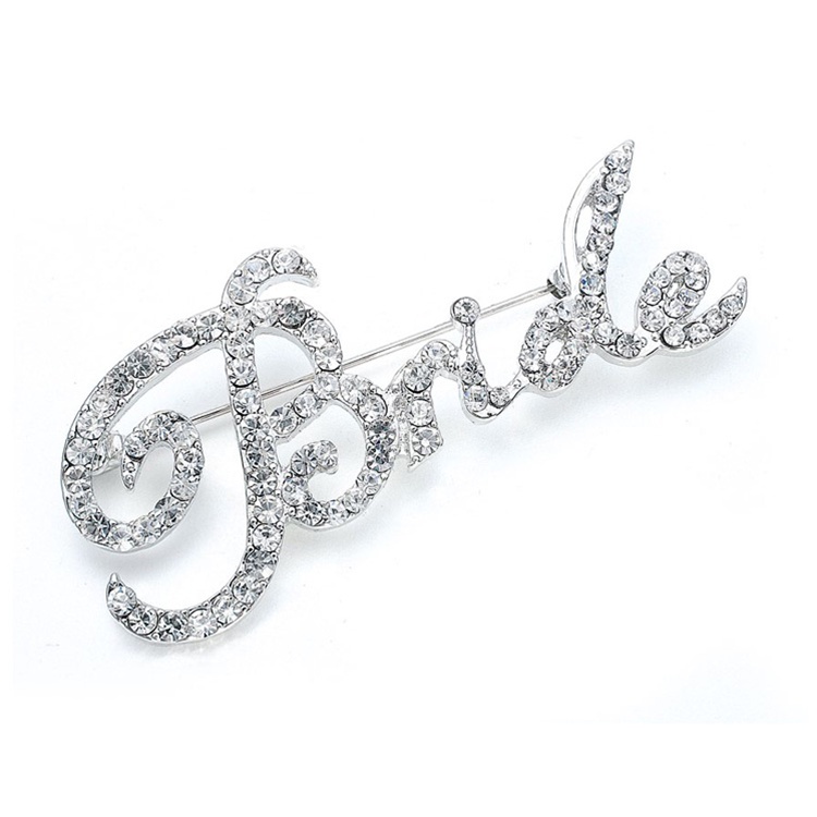 Mariell Wholesale Crystal "Bride" Pin