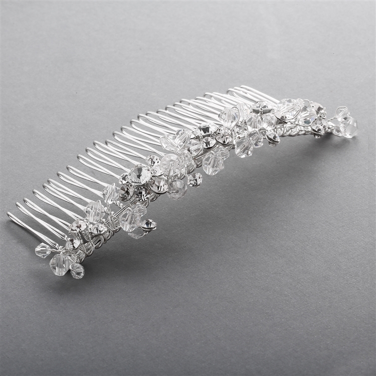 Mariell Wholesale Swarovski Crystal Bridal Headpiece Tiara Comb