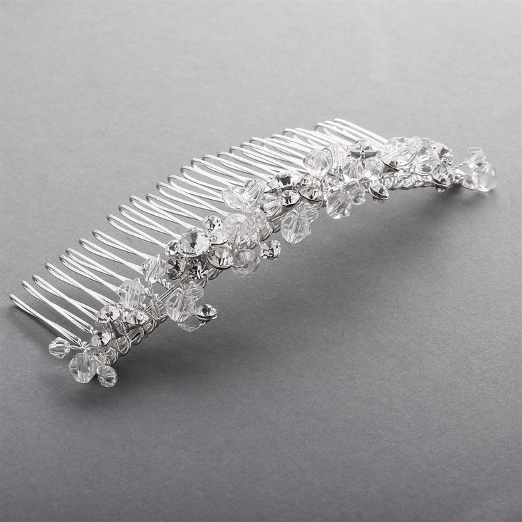 Mariell Wholesale Swarovski Crystal Bridal Headpiece Tiara Comb