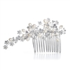 Mariell Wholesale Freshwater Pearl Bridal Comb with Crystal