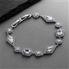 Empress & Noble Cut Cubic Zirconia Bridal Bracelet<br>3696B-S