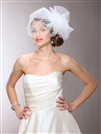 Designer Bouffant Style  Chic Side Veil<br>3905V-W