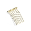 Gold Comb Adapter with Loops for Brooches or Veils - 3/4" Wide<br>4065HP-G