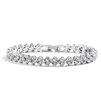 Petite Length 6 1/4" Cubic Zirconia Wedding or Prom Tennis Bracelet<br>4109B-S-6