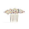 Best Selling Crystal Clusters Gold & AB Wedding or Prom Comb<br>4191HC-G-AB