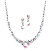 Regal AB Crystal Bridal or Prom Necklace & Earrings Set<br>4192S-AB