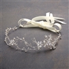 Designer Handmade Bridal Headband with Painted Floral Vines<br>4386HB-I-S