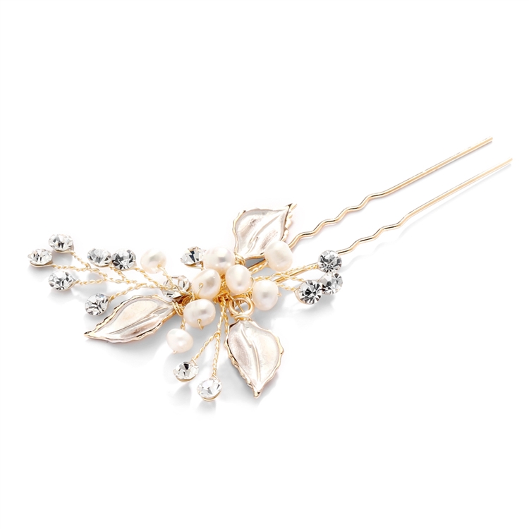 Top Selling Bridal Hair Pin with Silvery Leaves