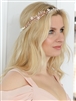 Designer Handmade Rose Gold Bridal Headband with Dainty Floral Vines<br>4564HB-I-RG