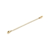 Gold Chain Necklace Extender with Lobster Clasp<br>4578M-G