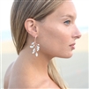 Rose Gold Crystal & Freshwater Pearl Vine Earrings<br>4597E-RG