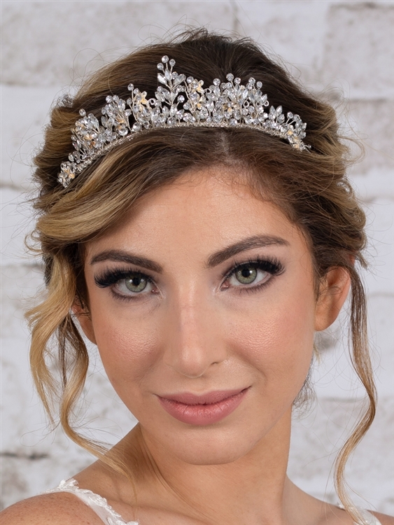 Hand-wired Austrian Crystal Tiara Headpiece