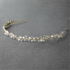 Handmade Light Gold Bridal Headband Pearl Tiara