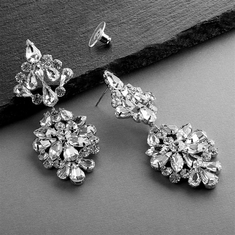 Dazzling Crystal Statement Earrings for Weddings
