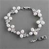 Freshwater Pearl Silver Petite Wedding Bracelet