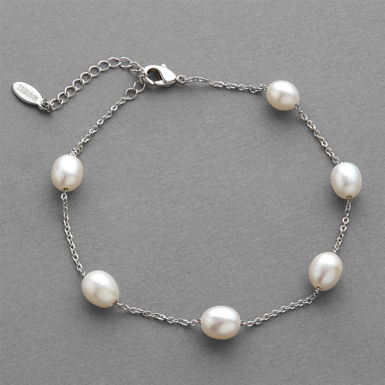 Ivory Freshwater Floating Pearl Bracelet