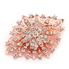 Mariell Wholesale Best Selling Rose Gold Vintage Floral Bridal Brooch