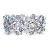 Bold Crystal AB Vine Wedding Stretch Bracelet<br>644B