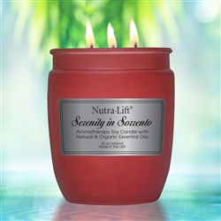 photo of Nutra-LiftÂ® SERENITY in SORRENTO Organic Soy Aromatherapy Candle 22 OZ
