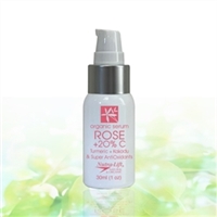 ROSE  + 20% C SERUM Turmeric, Ferulic Acid,  Kakadu Plum & Super Anti-Oxidants 5% niacinamide