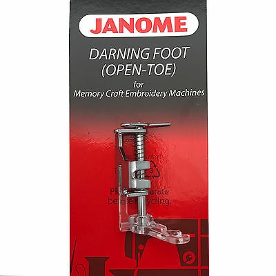 Janome Darning Foot for Memory Craft Embroidery Machines (open toe)