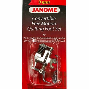 Janome 202146001 Convertible Free Motion Quilting Foot Set for 9mm machines