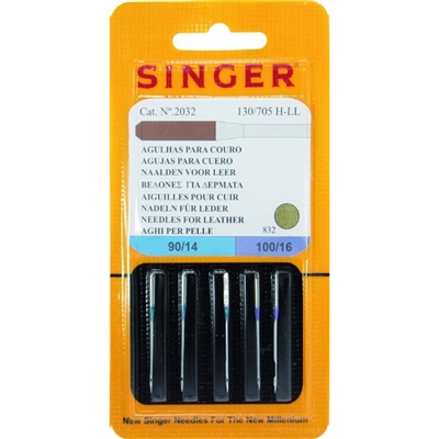 Singer 2032 Assorted Leather Needles 90/14-100/16