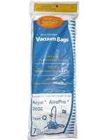 Royal Type Q Canister Bags 7pk + 1 Filter