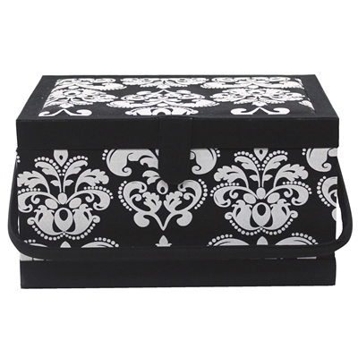 VIVACE 3025543 Sewing Basket - Black & White
