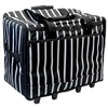 VIVACE Extra Large Sewing Trolley - Black Stripes