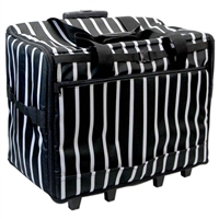 VIVACE Extra Large Sewing Trolley - Black Stripes