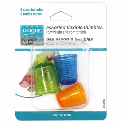 Unique Sewing 3026030 Assorted Flexible Thimble