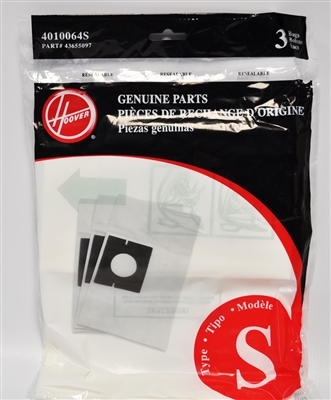 Hoover Type S Bag 3pk