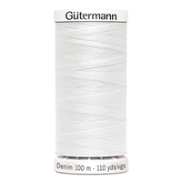 Gutermann 40321016 White Jean Thread 100m