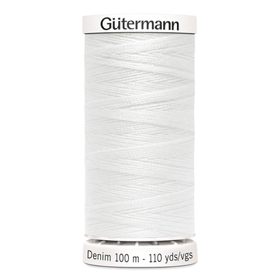 Gutermann 40321016 White Jean Thread 100m