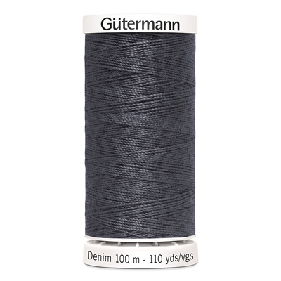 Gutermann 40329455 Grey Jean Thread 100m