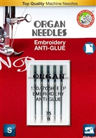 Organ Anti Glue Embroidery Needles Size 11