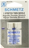 Schmetz Stretch Twin Needle 2.5mm Size 11/75