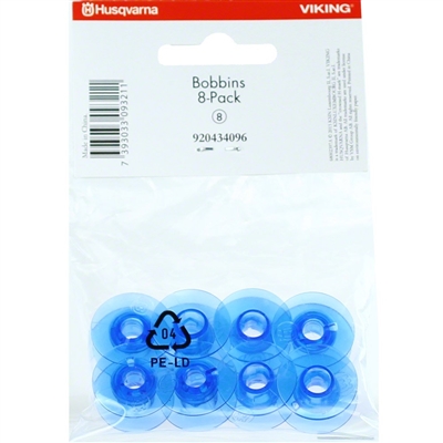 Husqvarna Viking 920434096 Blue Bobbin (8 Pack)