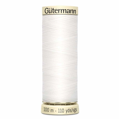 Gutermann Sew All Thread Whites 100m