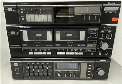 Sanyo System: Tuner, Amp and Cassette Deck