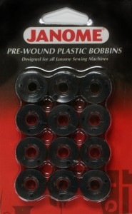 Janome PWBOBBIN-B Pre-Wound Plastic Bobbins