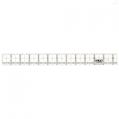 Olfa QR-1x12 1"x12" Frosted Acrylic Ruler