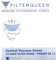Filter Queen Central Vacuum Cones 12pk