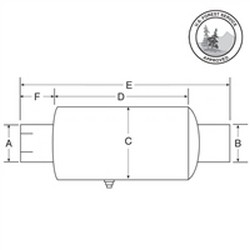 Nelson Global Products muffler, part number 49130A.