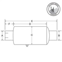 Nelson Global Products muffler, part number 49135A.