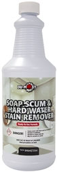 DU-MOST Soap Scum & Hard Water Stain Remover, High Foaming Acid Cleaner Removes Limescale & Soap Residue from Kitchen Sink, Stovetop, Bathroom Tub, Shower Door/Wall/Floor, Toilet Bowl, Urinal, 32 Oz